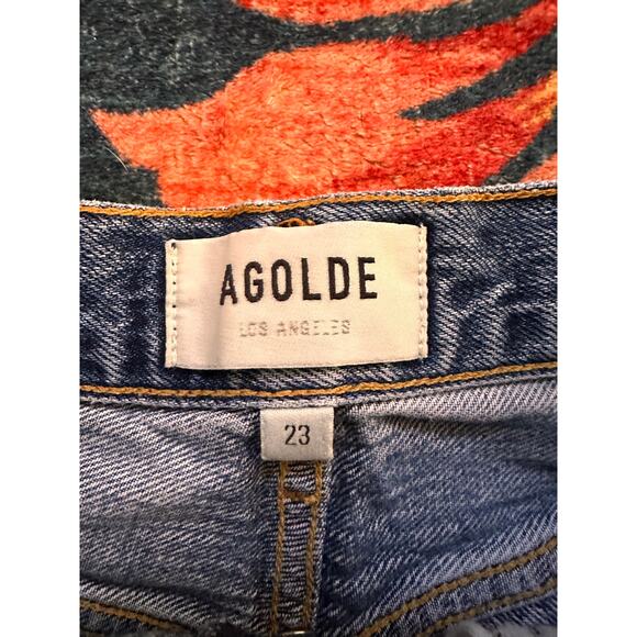 AGOLDE Riley High Rise Straight Crop Jeans Size 23 - Picture 8 of 9